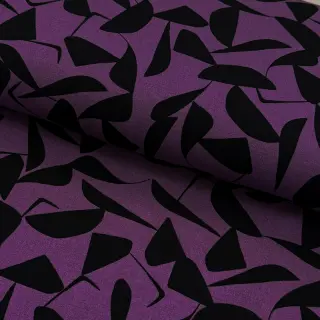 Viscoză POPLIN STRETCH Abstract purple