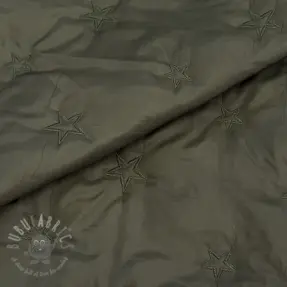 Material textil matlasat Stars army green
