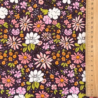 Jerse trening Tiny flowers dark purple