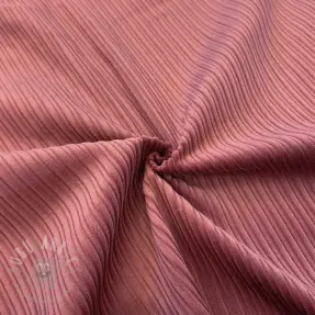 Catifea raiată STRIPE dark rose