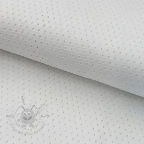 Țesătură din bumbac STRETCH EYELET white