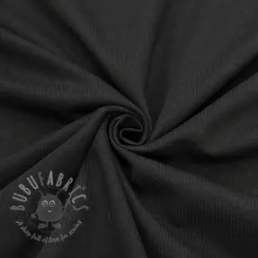 Tricot COTTON black ORGANIC