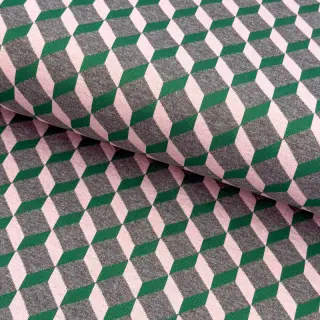 țesătură pentru costum de damă KNITTED JACQUARD Graphic green