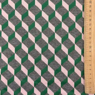 țesătură pentru costum de damă KNITTED JACQUARD Graphic green