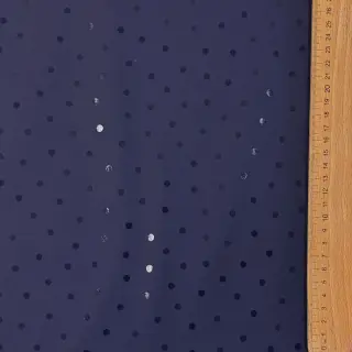 Raincoat fabric Dots navy