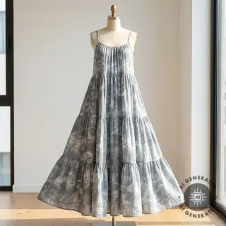 Mușelină TIE DYE rock grey