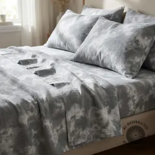 Mușelină TIE DYE rock grey
