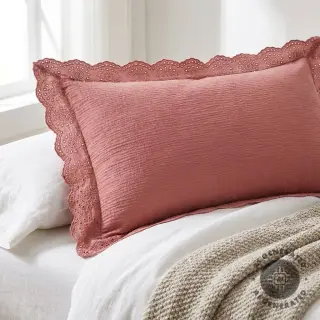 Mușelină 1-side border blush
