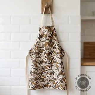 Țesătură decorativă Leaves taupe