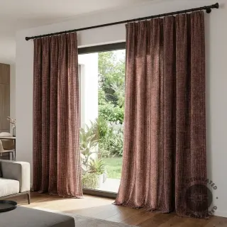 Țesătură decorativă VELOURS DECO SQUARE brown