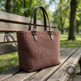 Țesătură decorativă VELOURS DECO SQUARE brown