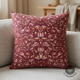 Țesătură decorativă Boho rosewood
