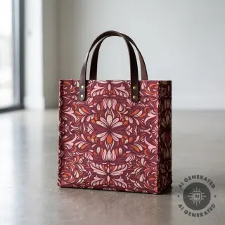 Țesătură decorativă Boho rosewood