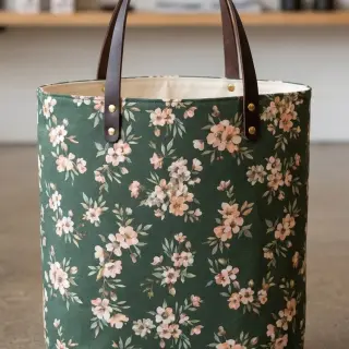 Țesătură decorativă premium Soft painted blossom army digital print