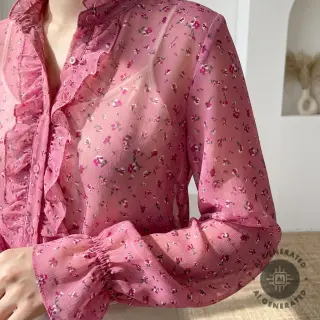 Chiffon Flowers pink