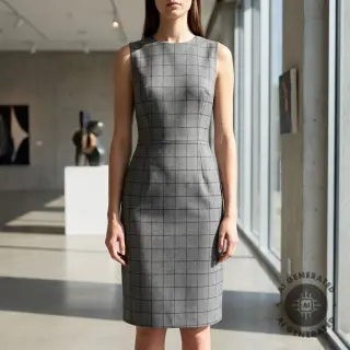Scottish Check grey black