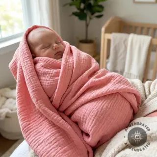 Mușelină soft rose ORGANIC
