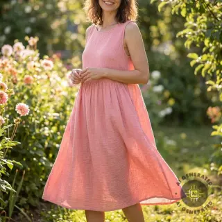 Mușelină soft rose ORGANIC