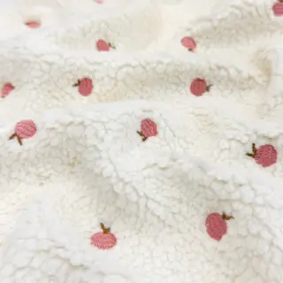 Stofă palton TEDDY JACQUARD EMBROIDERY Patches