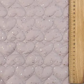 Material textil matlasat FOIL Hearts dark powder