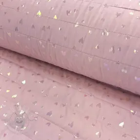 Material textil matlasat FOIL Hearts