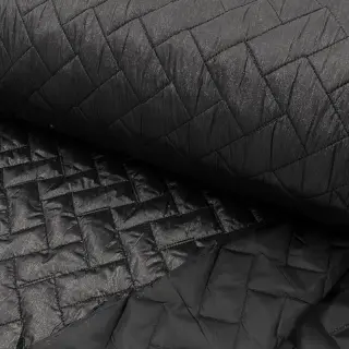 Material textil matlasat Stepped foil black