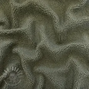 Stofă palton TEDDY forest green