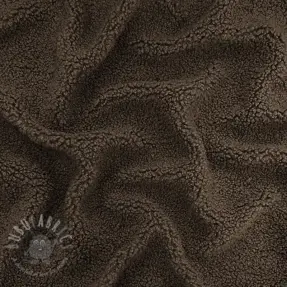 Stofă palton TEDDY dark brown