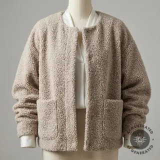 Stofă palton TEDDY beige