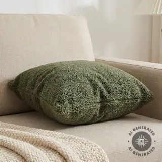 Stofă palton TEDDY forest green