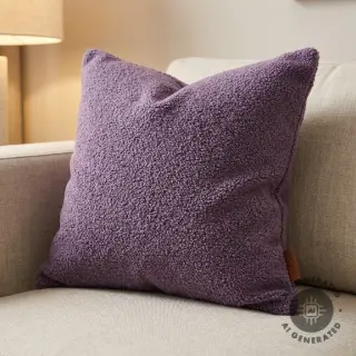 Stofă palton TEDDY purple