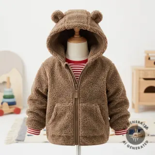 Stofă palton TEDDY soft taupe