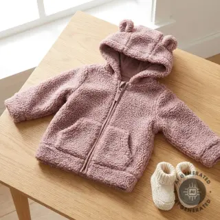 Stofă palton TEDDY dark powder