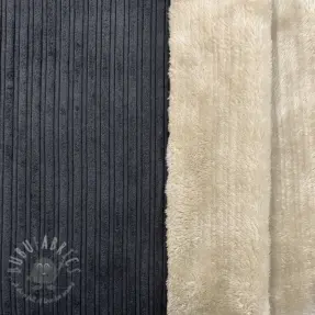 Catifea raiată Cofur fleece black