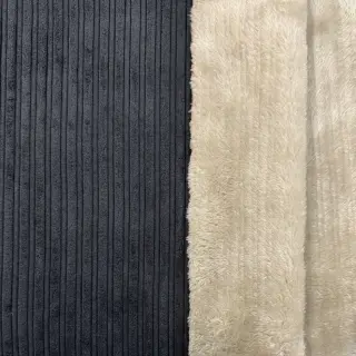 Catifea raiată Cofur fleece black