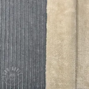 Catifea raiată Cofur fleece grey