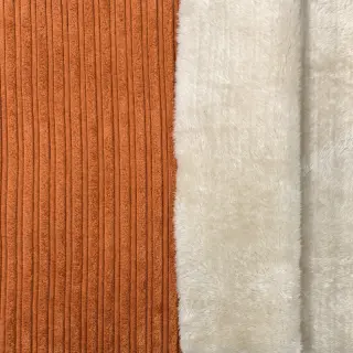 Catifea raiată Cofur fleece brick