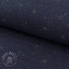 Țesătură din bumbac JEANS Glitter small dots