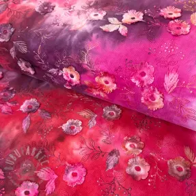 Catifea raiată subțire TIE DYE 21W Catchy design F