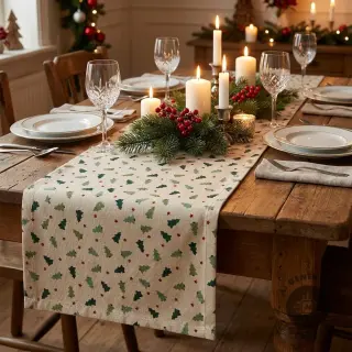 Țesătură decorativă Linenlook Xmas tree