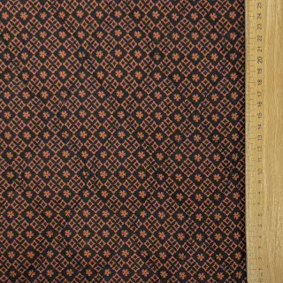 Țesătură din bumbac VOILE STEPPED Flowerie black digital print