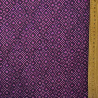 Țesătură din bumbac VOILE STEPPED Flowerie purple digital print