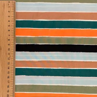 Țesătură din bumbac Garden stripe multi