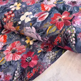 Jerse trening Flowers Andrea blue digital print