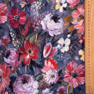 Jerse trening Flowers Andrea blue digital print
