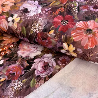Jerse trening Flowers Andrea brown digital print