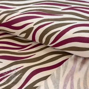 Jerse trening pieptănat Animal skin burgundy SIMPLY NATURAL