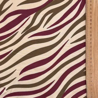 Jerse trening pieptănat Animal skin burgundy SIMPLY NATURAL