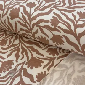 Jerse trening pieptănat Flowers caramel SIMPLY NATURAL