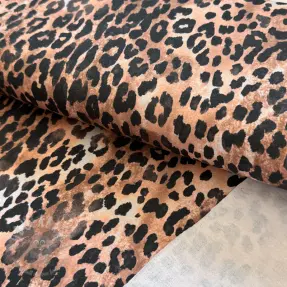 Jerse trening pieptănat Animal skin brown digital print